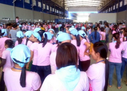 Hơn 1.000 công nhân Cty Dệt may Panko đình công đòi quyền lợi