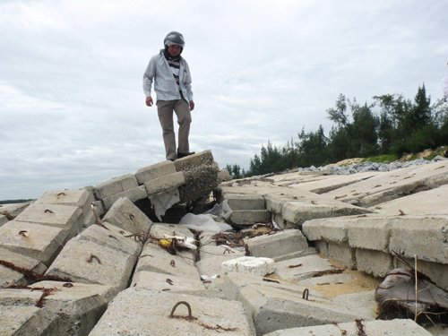 Hơn 21 tỷ đồng xây dựng tuyến kè chống sạt lở bờ biển tại xã Tam Hải